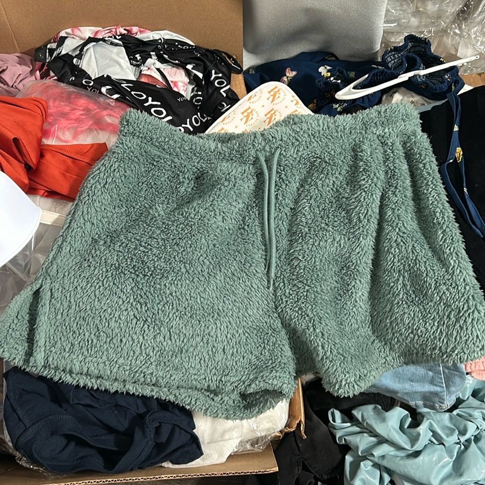 Fluffy shorts